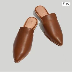 Madewell Brown Leather Mules